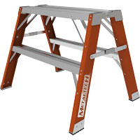 Buildman™ Step-up Workbench, 2' H x 33.5" W x 25.75" D, 300 lbs. Capacity, Fibreglass VD699 | Rock Safety Industrial Ltd