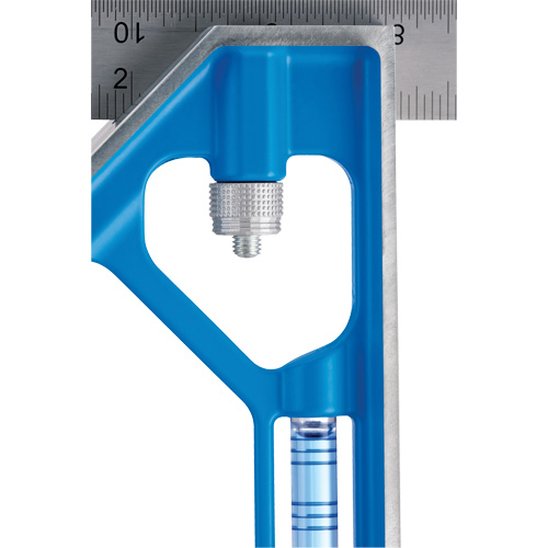 &eacute;querre combin&eacute;e True Blue, 12" lo, 1/16" Graduations, Acier, Ordinaire Rock Safety Industrial Ltd