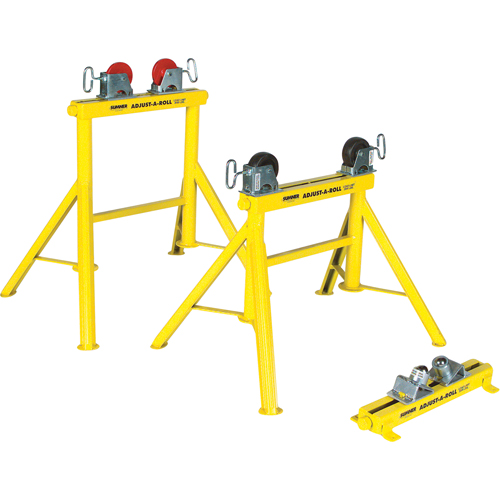 Support Adjust-A-Rolls, Capacit&eacute; de chargement 1000 lb, Capacit&eacute; max. de tuyau 36" Rock Safety Industrial Ltd