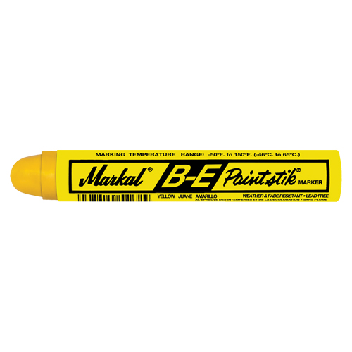 B&acirc;ton de peinture B-E Paintstik, B&acirc;ton plein, Jaune Rock Safety Industrial Ltd