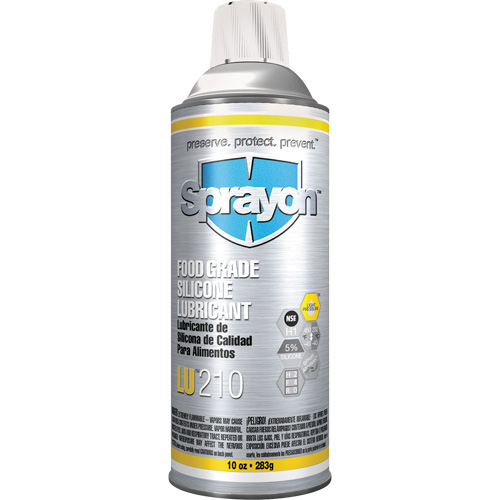 LU210 Food Grade Silicone Lubricant, Aerosol Can Rock Safety Industrial Ltd