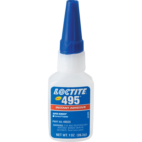 495 Super Bonder&reg; Instant Adhesive, Clear, Bottle, 28.3 g Rock Safety Industrial Ltd