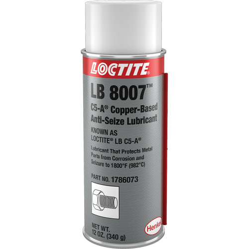 Antigrippant &agrave; base de cuivre LB 8007, 340 g, Canette a&eacute;rosol, 1800°F (982°C) Temp&eacute;rature max. Rock Safety Industrial Ltd