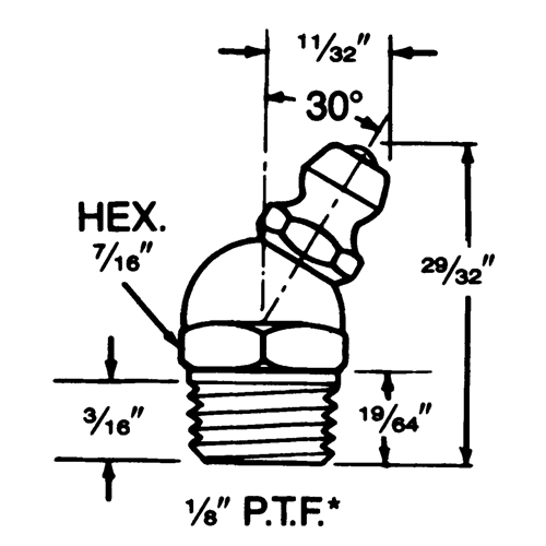 Raccord, Filetage de 1/8" Rock Safety Industrial Ltd