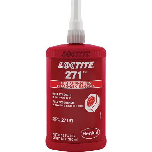 Compos&eacute; de blocage 271, Rouge, &eacute;lev&eacute;, 250 ml, Bouteille Rock Safety Industrial Ltd