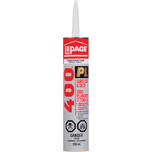 Adh&eacute;sif PL 400 de LePage Rock Safety Industrial Ltd