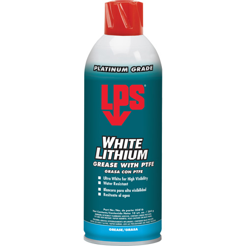 Graisse de Lithium blanche a/PTFE, Canette a&eacute;rosol Rock Safety Industrial Ltd