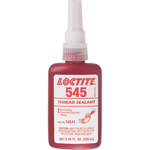 Thread Sealant 545 Hydraulic/Pneumatic Sealant, Bottle, 250 ml, -54° C - 121° C/-65° F - 250° F Rock Safety Industrial Ltd