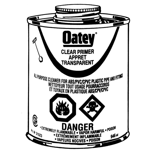 Clear Primer, 946 ml, Brush Top Can Rock Safety Industrial Ltd