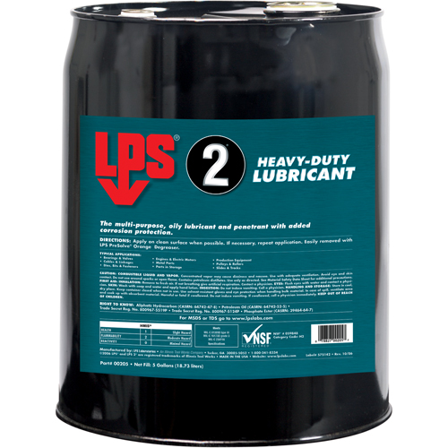 Lubrifiant surpuissant 2, Seau Rock Safety Industrial Ltd