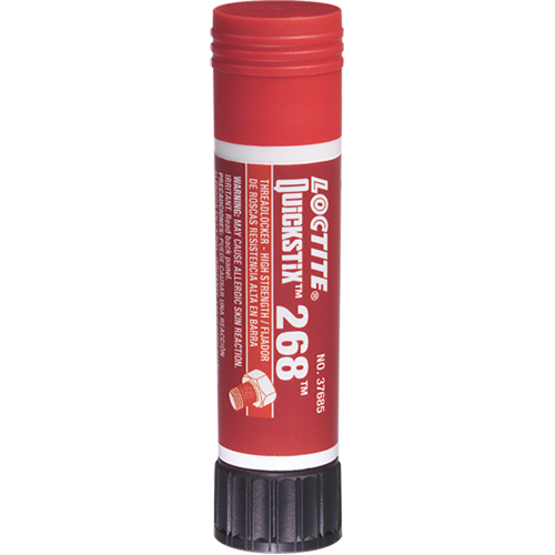 Quickstix Threadlocker 268 , Red, High, 9 g, Stick Rock Safety Industrial Ltd