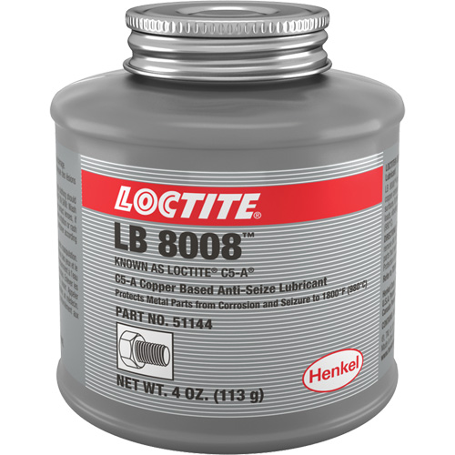 Lubrifiant antigrippant &agrave; base de cuivre, 4 oz, Canette &agrave; dessus brosse, 1800°F (982°C) Temp&eacute;rature max. Rock Safety Industrial Ltd
