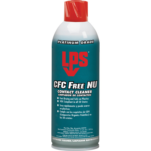 Nettoyant pour contacts NU LVC sans CFC, Canette a&eacute;rosol Rock Safety Industrial Ltd