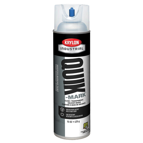Industrial Quik-Mark Solvent-Based Inverted Marking Paint, 15 oz., Aerosol Can Rock Safety Industrial Ltd