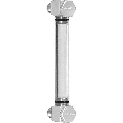 Round Nylon Liquid Level Gauge, Threaded, 10" L, 205°F (96.11° C) Rock Safety Industrial Ltd