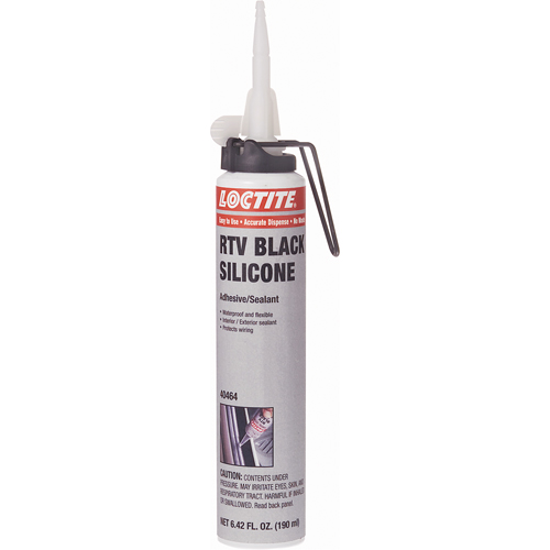 Superflex RTV Silicone Adhesive Sealant, Cartridge, Black Rock Safety Industrial Ltd