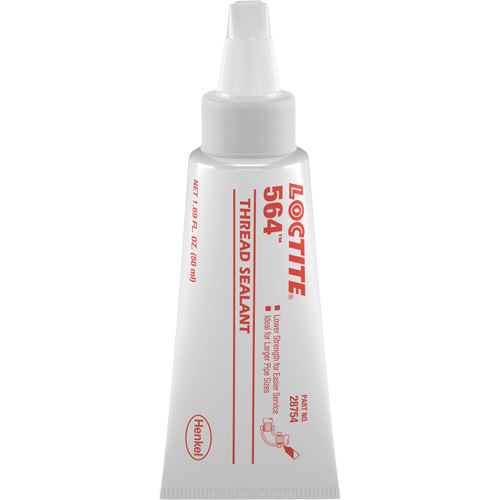 Produit d'&eacute;tanch&eacute;it&eacute; pour raccords filet&eacute;s 564, Tube, 50 ml, -53.9° C - 572° C/-65° F - 300° F Rock Safety Industrial Ltd