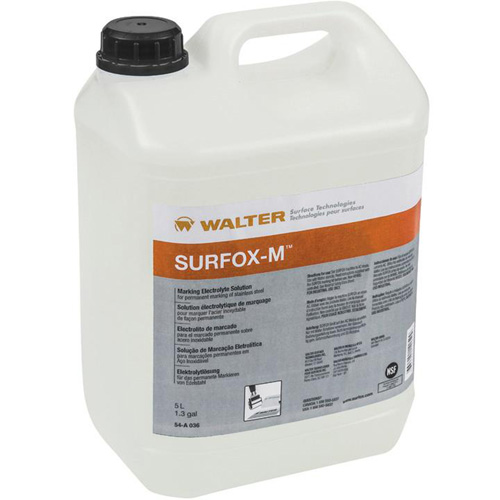Solution &eacute;lectrolyte de marquage pour acier inoxydable SURFOX-M Rock Safety Industrial Ltd