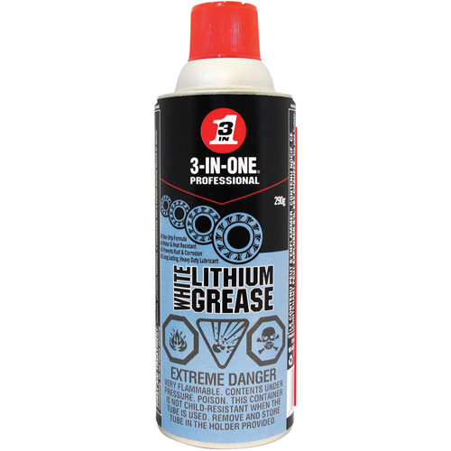 3-IN-1&reg; White Lithium Grease, Aerosol Can Rock Safety Industrial Ltd