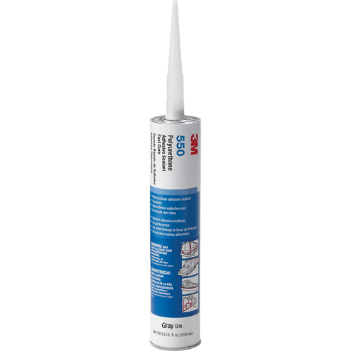 Adh&eacute;sif et produit d'&eacute;tanch&eacute;it&eacute; &agrave; base de polyur&eacute;thane, 310 ml, Gris Rock Safety Industrial Ltd