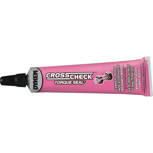 Cross Check Torque Seal&reg; Tamper-Proof Indicator Paste, 1 fl. oz., Tube, Pink Rock Safety Industrial Ltd