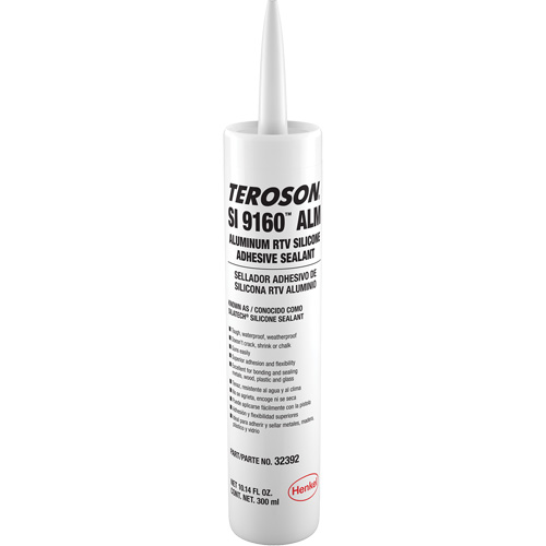 Teroson&reg; SI 9160 Silicone Sealant, Cartridge, Aluminum Rock Safety Industrial Ltd