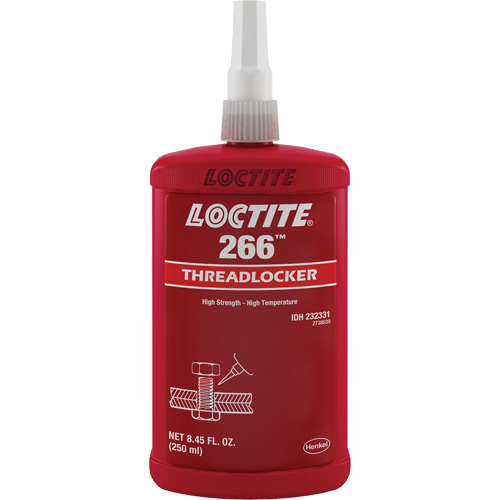 Compos&eacute; de blocage 266, Rouge, &eacute;lev&eacute;, 250 ml, Bouteille Rock Safety Industrial Ltd