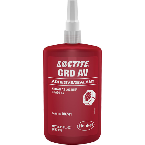 Compos&eacute; de blocage de calibre lettre AV, Rouge, &eacute;lev&eacute;, 250 ml, Bouteille Rock Safety Industrial Ltd