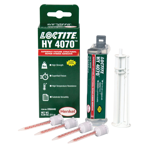 HY 4070 Structural Repair Hybrid Adhesive, Two-Part, Dual Cartridge, 11 g, Off-White Rock Safety Industrial Ltd