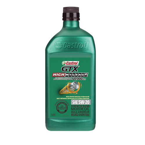Huile &agrave; moteur 5W20 HIGH MILEAGE GTX, 1 L, Bouteille Rock Safety Industrial Ltd