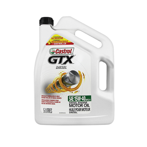 Huile pour moteur diesel 15W40 GTX, 5 L, Cruche Rock Safety Industrial Ltd