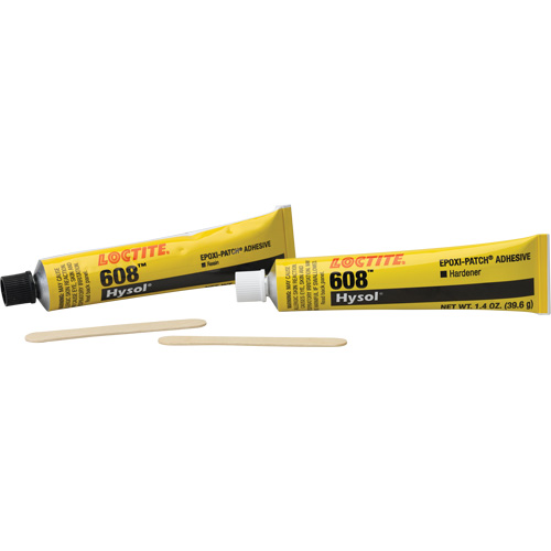 Adh&eacute;sif ultra r&eacute;sistant Hysol, 2,8 oz., Bouteille, Deux composants, Transparent Rock Safety Industrial Ltd