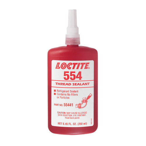 Produit d'&eacute;tanch&eacute;it&eacute; pour raccords filet&eacute;s 554, Bouteille, 10 ml, -53,89° C - 148,89° C/-65°F - 300°F Rock Safety Industrial Ltd