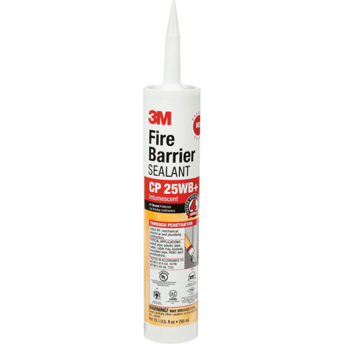 Scellant ignifuge CP, 298 ml, Cartouche, Rouge Rock Safety Industrial Ltd