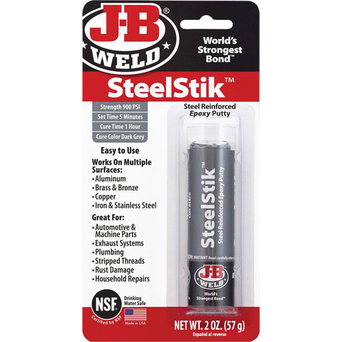 Colle &eacute;poxyde SteelStik, 2 oz, B&acirc;ton, Gris Rock Safety Industrial Ltd