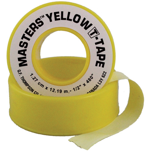 Ruban T, 260" lo x 1/2" la, Jaune Rock Safety Industrial Ltd