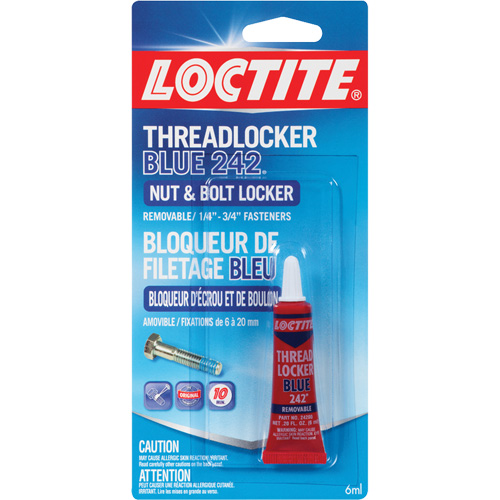 Compos&eacute; de blocage 242, Bleu, Moyen, 6 ml, Tube Rock Safety Industrial Ltd