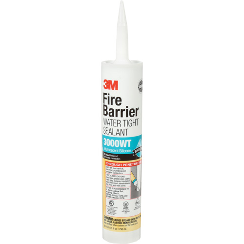 Fire Barrier Sealant 3000 WT, 10.1 oz., Cartridge, Grey Rock Safety Industrial Ltd