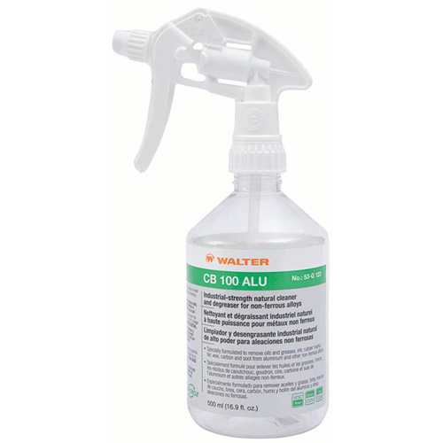 Nettoyant et d&eacute;graissant naturel CB 100 ALU, Bouteille &agrave; g&acirc;chette Rock Safety Industrial Ltd