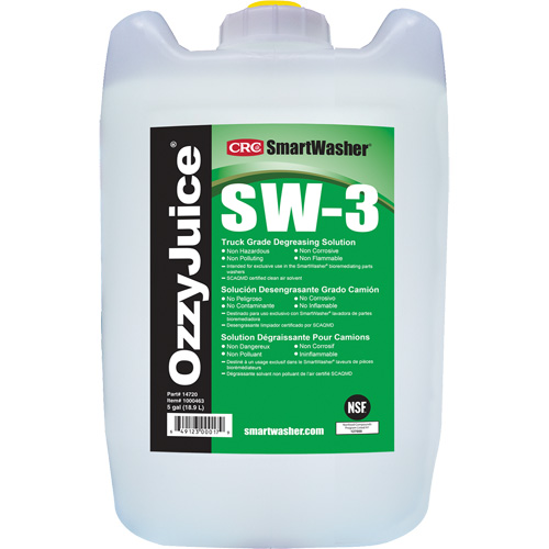 Solution d&eacute;graissante pour camion SmartWasher OzzyJuice, Cruche Rock Safety Industrial Ltd