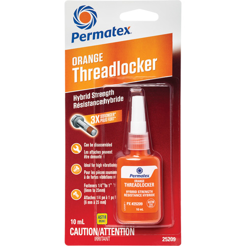 Compos&eacute; de blocage  hybride, Orange, &eacute;lev&eacute;, 10 ml, Bouteille Rock Safety Industrial Ltd