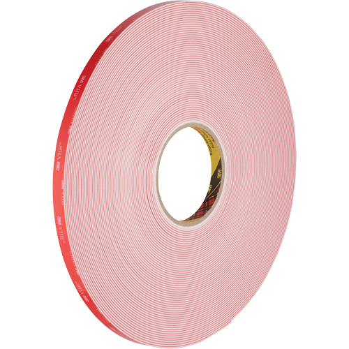 VHB Tape, 32.9 m (108') L x 12.7 mm (1/2") W, 62 mils, Acrylic Rock Safety Industrial Ltd