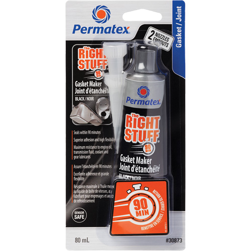 The Right Stuff&reg; 90 Minute Gasket Maker, Tube, Black Rock Safety Industrial Ltd