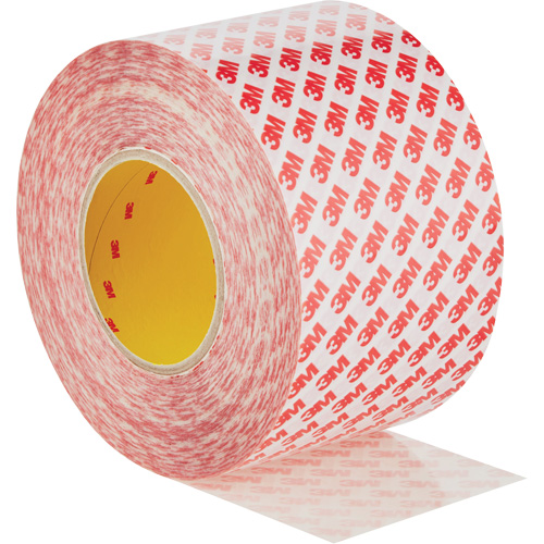 Double-Sided Adhesive Tape, Polyester, 100 mm (3.93") W x 50 m (164') L, 8 mils Thick Rock Safety Industrial Ltd