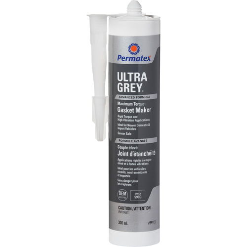 Ultra Grey&reg; Rigid High-Torque RTV Silicone Gasket Maker, Cartridge, Grey Rock Safety Industrial Ltd