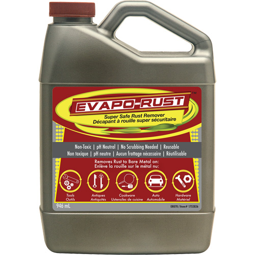 Agent antirouille super s&eacute;curitaire Evapo-Rust, Cruche Rock Safety Industrial Ltd