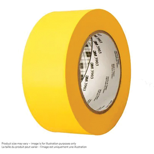 3903 Vinyl Duct Tape, 76 mm (3") W x 45.75 m (150') L, 6.5 mils, Yellow Rock Safety Industrial Ltd