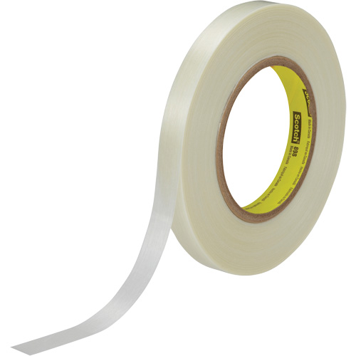 Ruban renforc&eacute; de filaments Scotch, &eacute;paisseur 6,6 mils, 9 mm (0,35") x 55 m (180')  Rock Safety Industrial Ltd