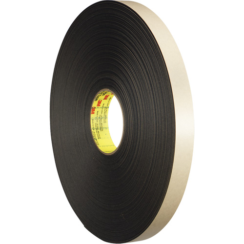 Ruban double face en mousse, 66 m (216') lo x 12,7 mm (1/2") la, 31 mils, Poly&eacute;thyl&egrave;ne Rock Safety Industrial Ltd