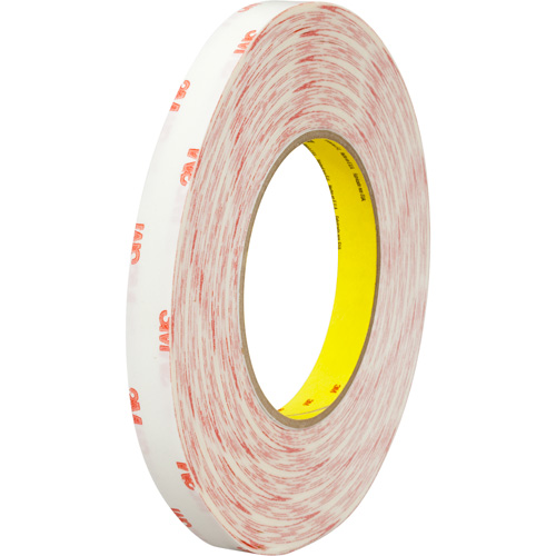 Ruban double face en textile 9456, 25,4 mm (1") x 66 m (216'), Transparent Rock Safety Industrial Ltd